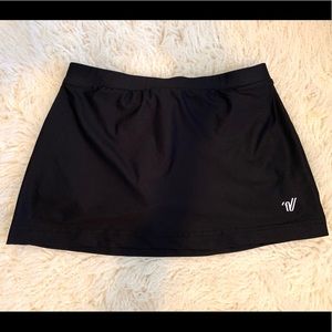 Black skirt with shorts underneath